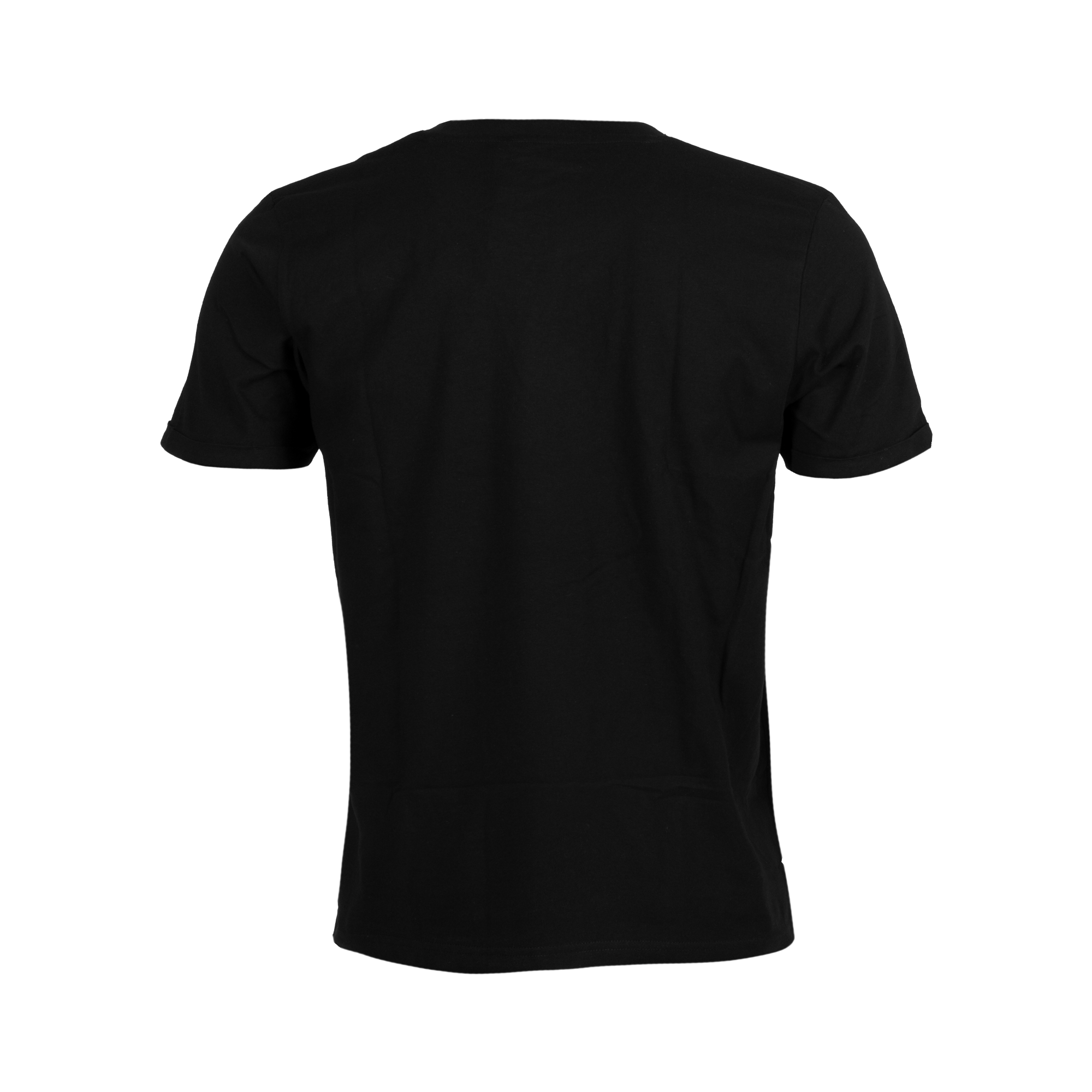 black t-shirt from back