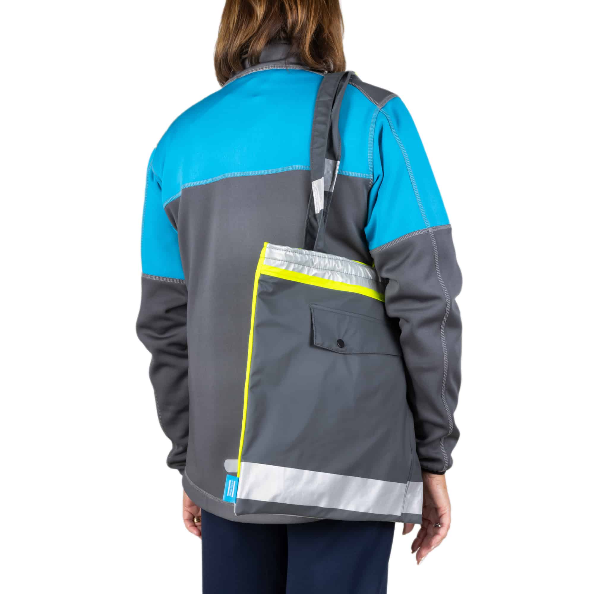 high vis recycled tote bag