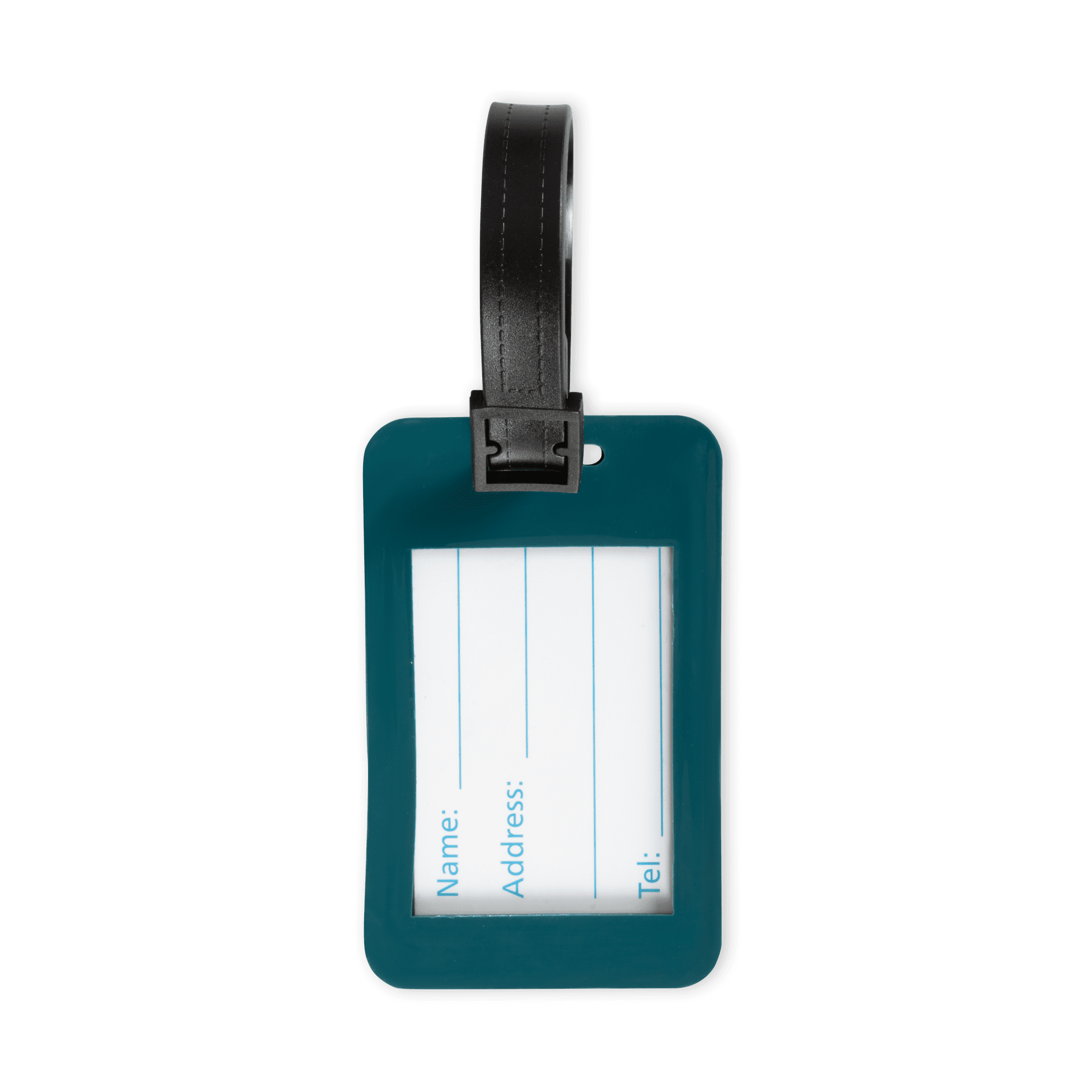 luggage tag from back