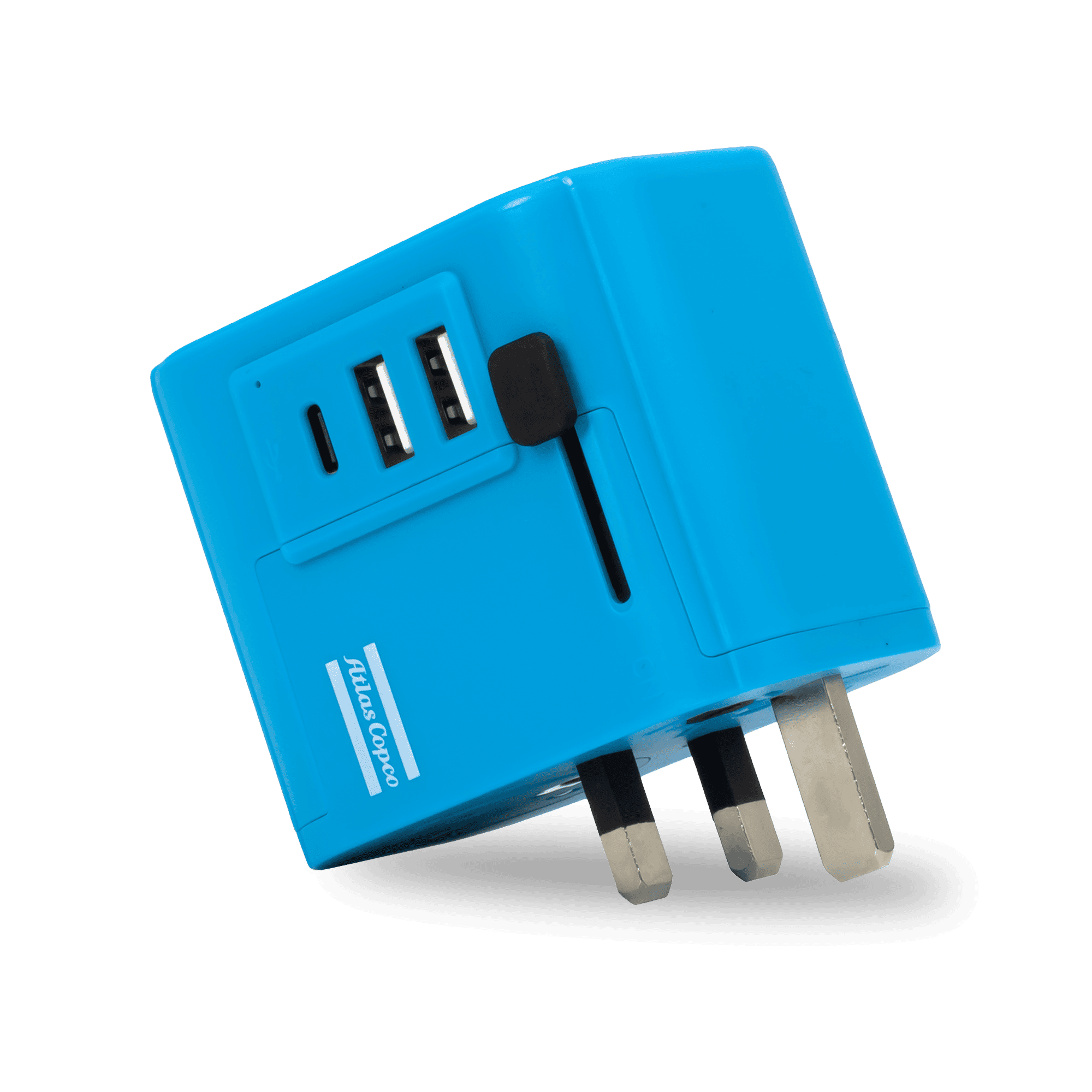 blue atlas copco travel adapter