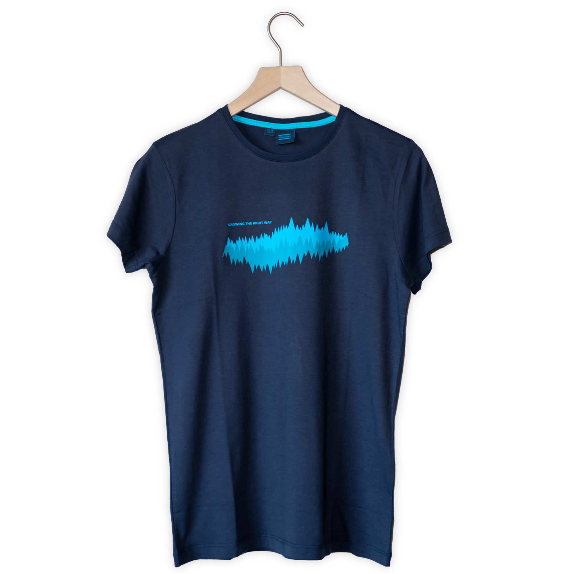 navy tshirt with gtrw pattern